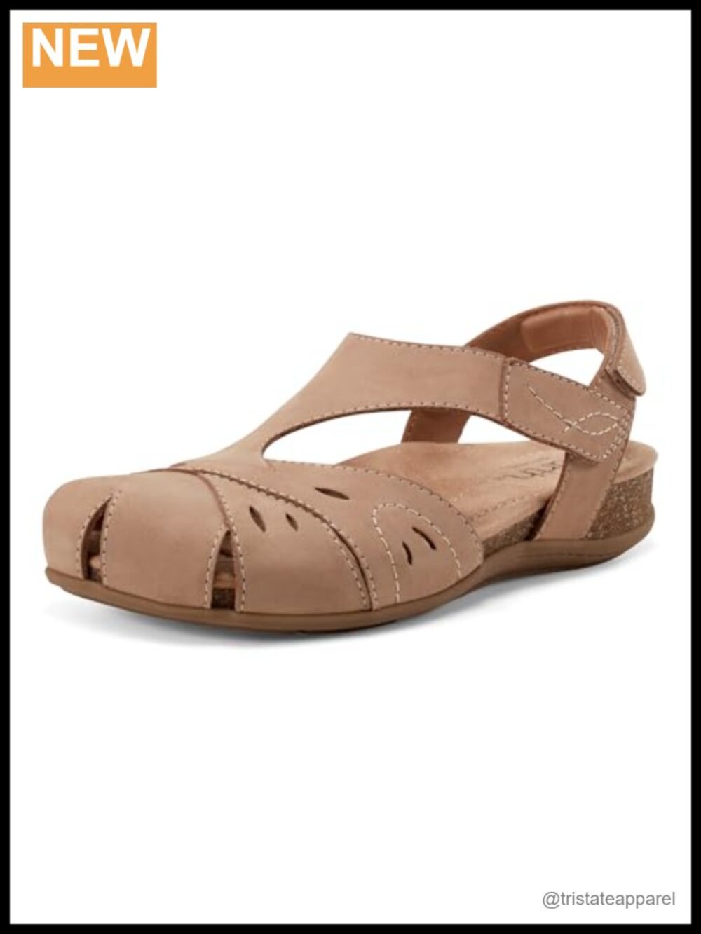 Women's Leather Closed Toe Fisherman Sandal Memory Foam Comfort Casual